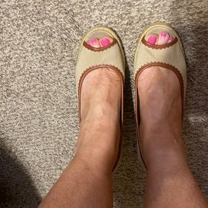 Lauren Ralph Lauren peep toe wedges